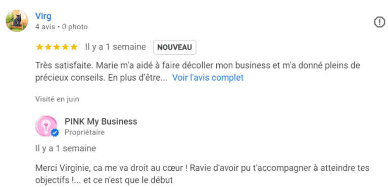 solutions clefs en main pour chef d entreprise - accompagnement du dirigeant - optimisations Marie PINK My Business Colmar Alsace retours et avis clients