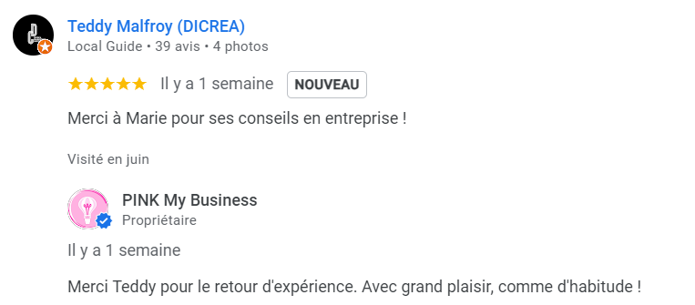 solutions clefs en main pour chef d entreprise - accompagnement du dirigeant - optimisations Marie PINK My Business Colmar Alsace retours et avis clients